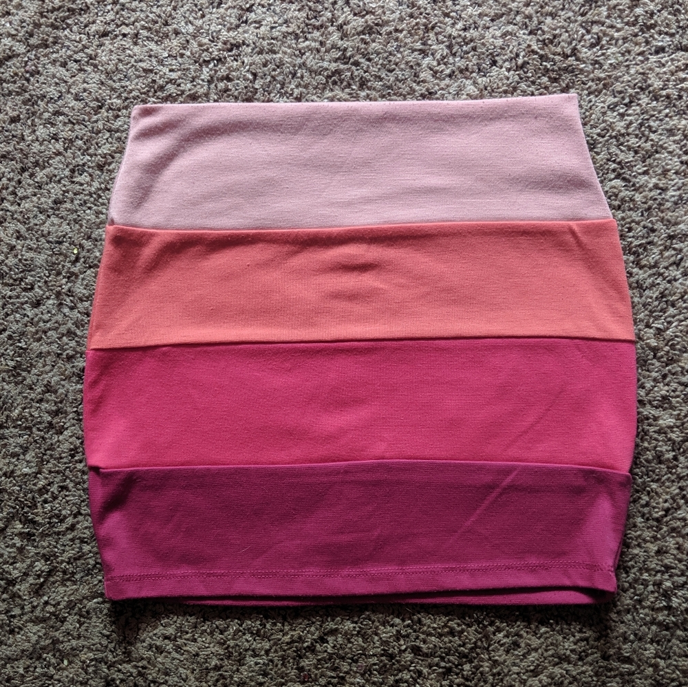 Multicolored mini skirt